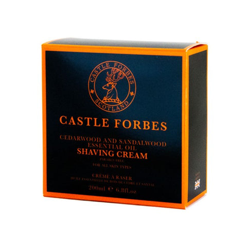 Castle Forbes Cedarwood & Sandalwood Shaving Cream 200ml