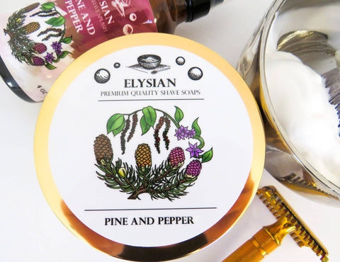 Elysian Pine and Pepper Shaving Soap