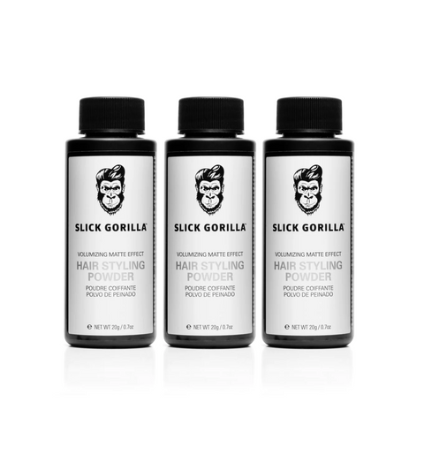 Slick Gorilla Hair Styling Powder 20g Triple Pack