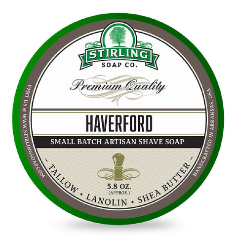 Stirling Soap Co Haverford Shaving Soap 164g