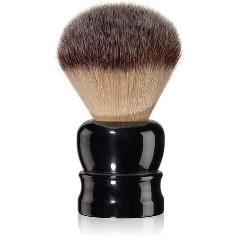 Fine 24mm 'Stout' Black Synthetic Shaving Brush - Shaving Station