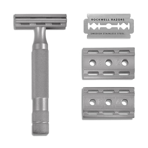 Rockwell 6S Stainless Steel Adjustable Safety Razor - Shaving Station