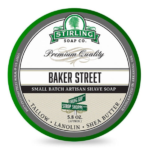 Stirling Soap Co Baker Street Shaving Soap 164g - Shaving Station
